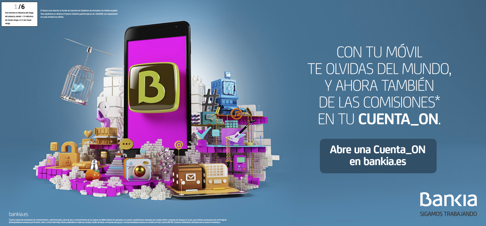 Ahora o nunca... ¡60€ + 20€ de cashback con Bankia!